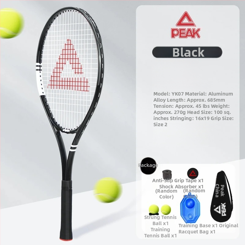 Peak teniso atšokimo treniruoklis - aliuminio lydinio rėmas, nailono tinklas, svoris 95–100 g, vieno žaidėjo treniruotė staliniam tenisui ir pūkiniam tenisui