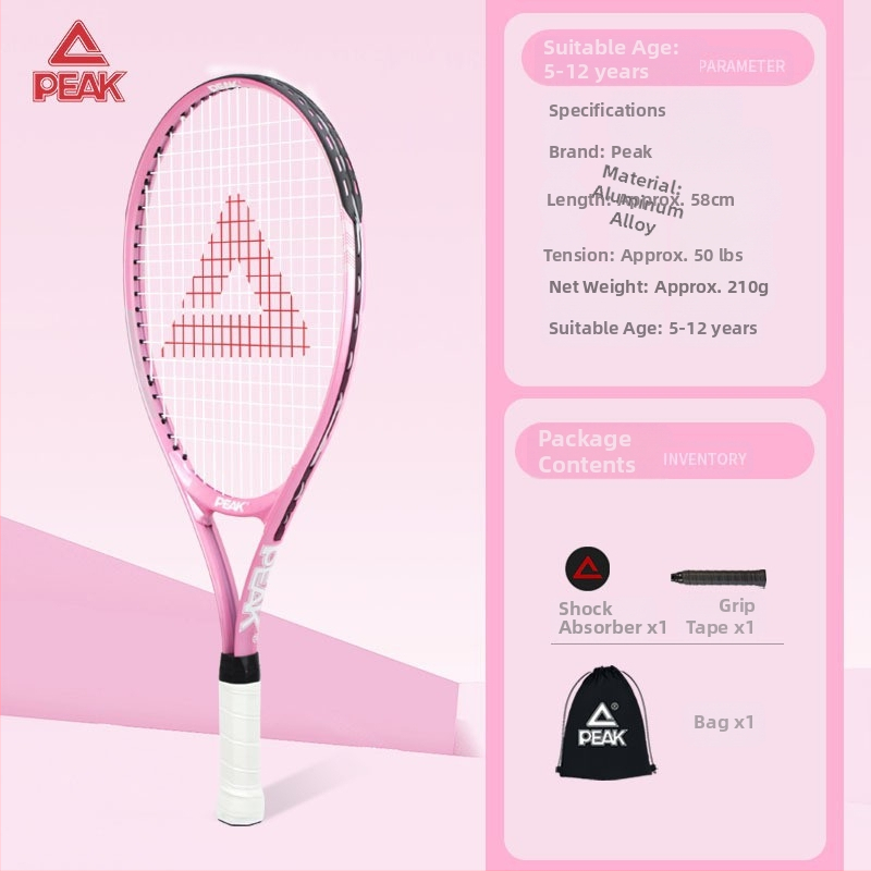 Peak teniso atšokimo treniruoklis - aliuminio lydinio rėmas, nailono tinklas, svoris 95–100 g, vieno žaidėjo treniruotė staliniam tenisui ir pūkiniam tenisui