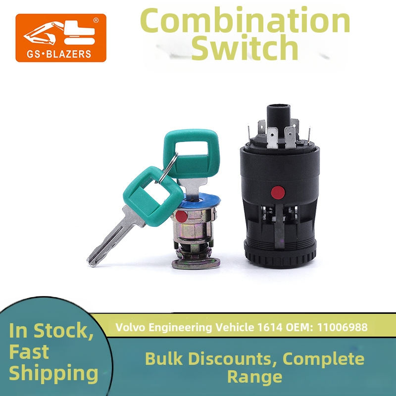 Volvo kotrógép indítási kapcsoló, cikk számok: 11006988, 15082295, 11039220