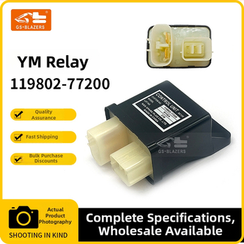 Exkavátor alkatrészek, kompatibilisek a YANMAR biztonsági reléjével és indító reléjével, alkatrész 119802-77200, modellek R60 és DH6, márka JGS