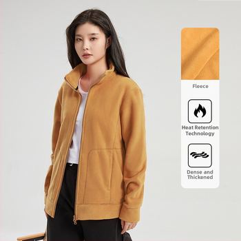 Unisex poliar fleecinė striukė su aukšta apykakle, dvipusis dizainas, sustiprinta šiluma, lauko veikloms