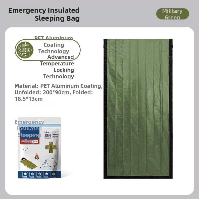 Mitmekülgne magamiskott matkamiseks ja ellujäämiseks (Bränd: Blue Sail; Päritolu: Hiina; Toote kategooria: Magamiskott, Ellujäämisvahendid)