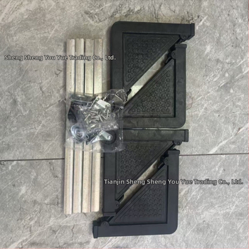 Nerūsējošā tērauda veļas mazgājamās bāze ar universālo riteņa stiprinājumu – pretslīdējoša, regulējama, pārvietojama – piemērota pilnīgi automatizētām veļas mazgājamām mašīnām