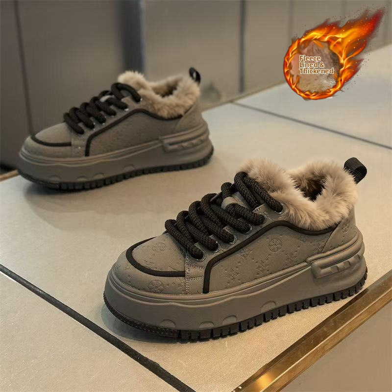 Férfi gördeszka cipő - kerek orr, PU felsőrész, PVC talp, fűzős záródás, középmagas