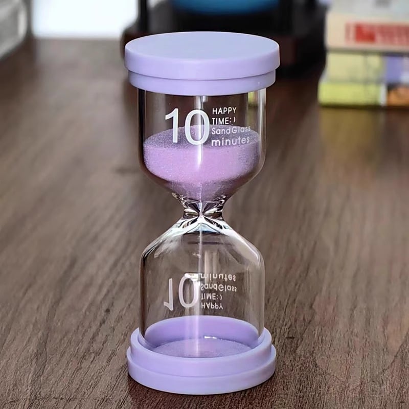 Pješčani sat — mjerač vremena za djecu i studente — 20/30/60 minuta upravljanja vremenom, staklo, jednostavan i moderan stil, viseća dekoracija