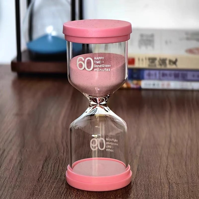 Pješčani sat — mjerač vremena za djecu i studente — 20/30/60 minuta upravljanja vremenom, staklo, jednostavan i moderan stil, viseća dekoracija