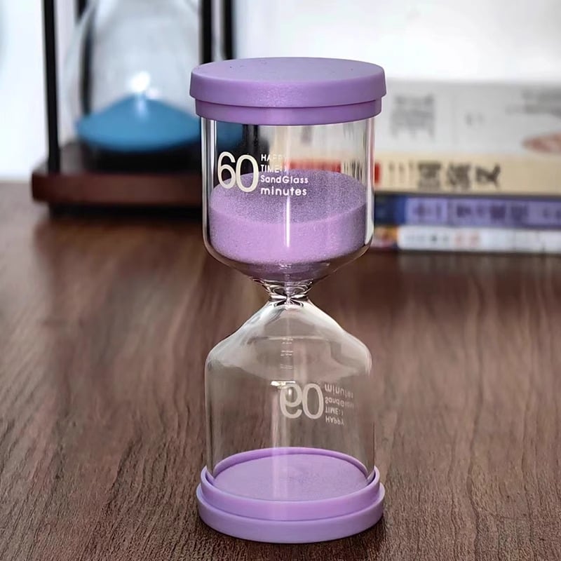 Pješčani sat — mjerač vremena za djecu i studente — 20/30/60 minuta upravljanja vremenom, staklo, jednostavan i moderan stil, viseća dekoracija