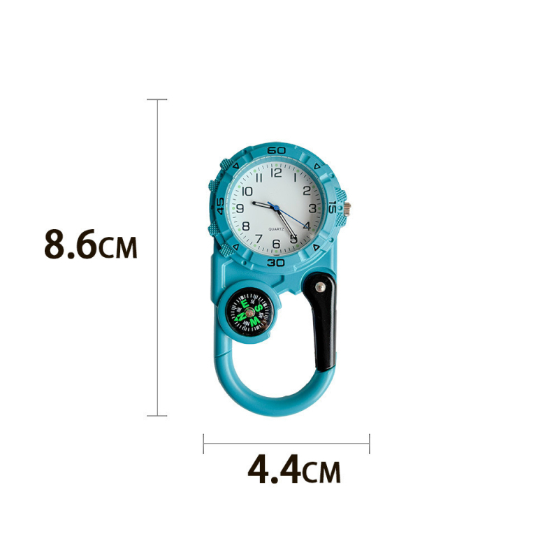 Planinarski sat s kompasom, analogni kvarcni mehanizam, kućište od cinkovog legura, kopča od nehrđajućeg čelika, vodootpornost 10 m