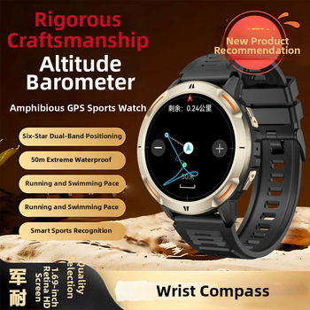 Išmanusis laikrodis lauko sportui: širdies ritmo stebėjimas, kraujospūdžio matavimas, Bluetooth skambučiai, miego stebėjimas, Android suderinamumas