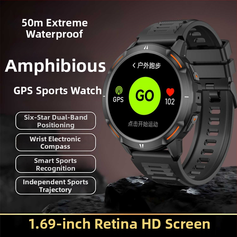 Išmanusis laikrodis lauko sportui: širdies ritmo stebėjimas, kraujospūdžio matavimas, Bluetooth skambučiai, miego stebėjimas, Android suderinamumas