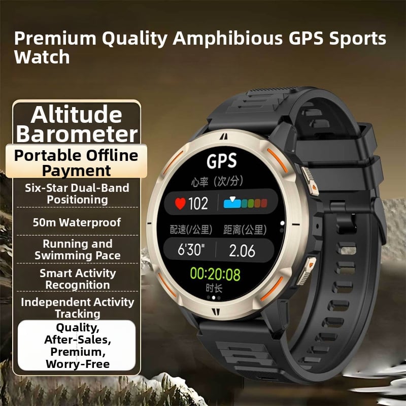 Išmanusis laikrodis lauko sportui: širdies ritmo stebėjimas, kraujospūdžio matavimas, Bluetooth skambučiai, miego stebėjimas, Android suderinamumas