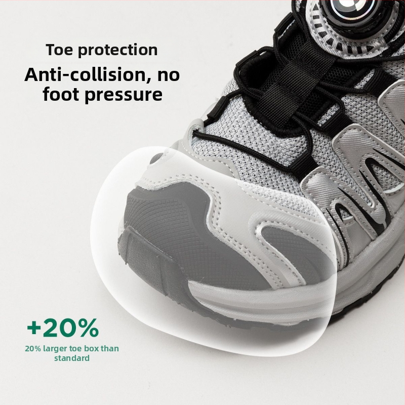 Pantofi de drumeție pentru copii – partea superioară din piele sintetică, talpă din cauciuc, pantofi pentru alergare în aer liber, primăvara 2025