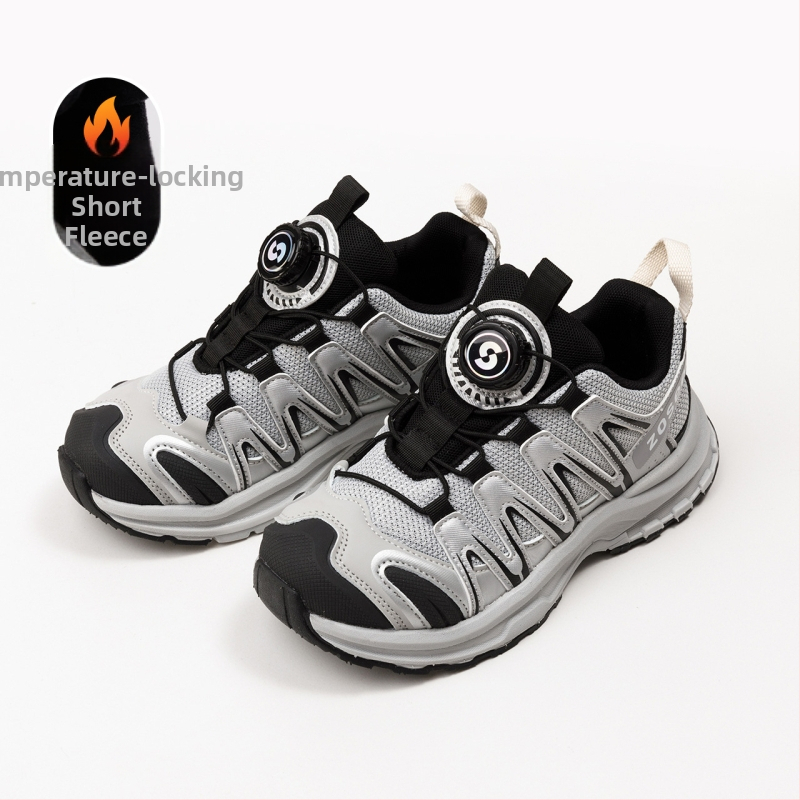 Zēnu pārgājienu kurpes bērniem – elpojošs sintētiskās ādas augšējais slānis, gumijas zole, āra skrējēju kurpes, 2025. gada pavasaris izlaišana