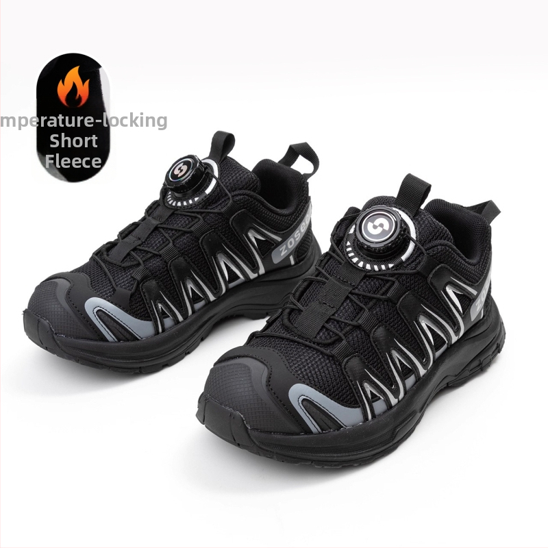 Zēnu pārgājienu kurpes bērniem – elpojošs sintētiskās ādas augšējais slānis, gumijas zole, āra skrējēju kurpes, 2025. gada pavasaris izlaišana