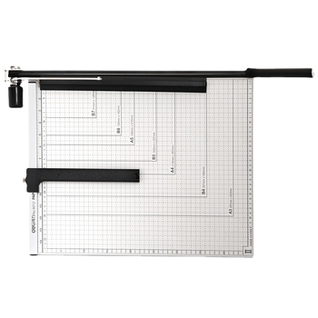 Deli 8012 kézi papírvágó acéllemez alapú, 6 mm-es vágási mélységgel