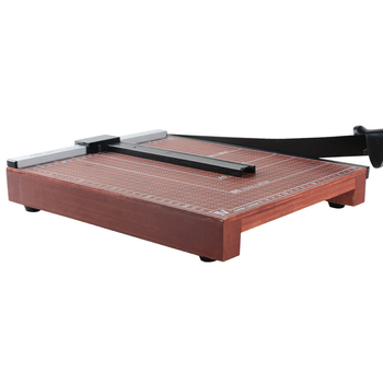 Deli 8004 Paberilõikur – lõike laius 250 mm, lõike pikkus 300 mm, mahutavus 15 lehte 70 g, manuaalne puidust lõikur