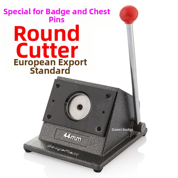 Embleemi lõikamismasin – lauakasutatav metallist lõikur embleemide valmistamiseks, ümmargune paberi lõikur, kaardilõikur