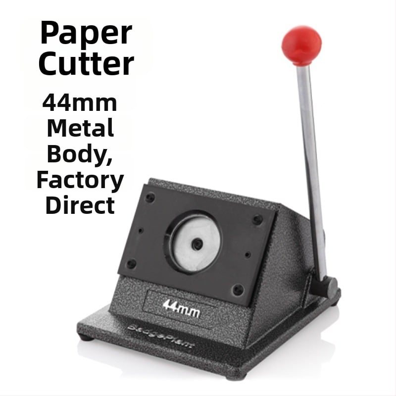 Embleemi lõikamismasin – lauakasutatav metallist lõikur embleemide valmistamiseks, ümmargune paberi lõikur, kaardilõikur