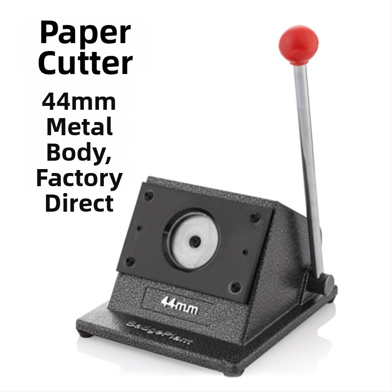 Embleemi lõikamismasin – lauakasutatav metallist lõikur embleemide valmistamiseks, ümmargune paberi lõikur, kaardilõikur