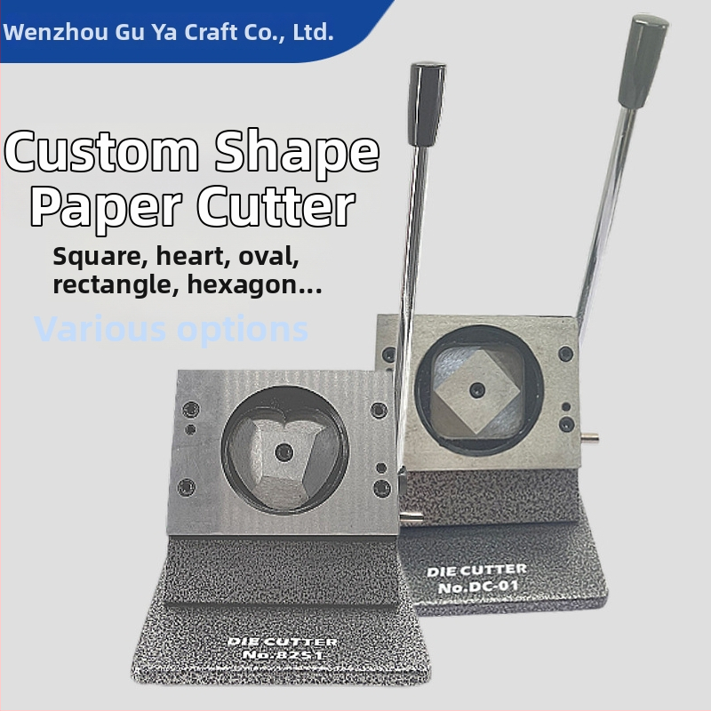 GY papírvágó, szív-, négyzet- és hexagon alakú formákkal, speciálisan formázott papírvágó kézműves felhasználásra, súlya 4 kg
