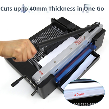 Thunder God 878 terasest raske käsi paberile lõikaja – fotopaberilõikur; maksimaalne lõike laius 315 mm, minimaalne lõike laius 40 mm, lõike paksus 40 mm