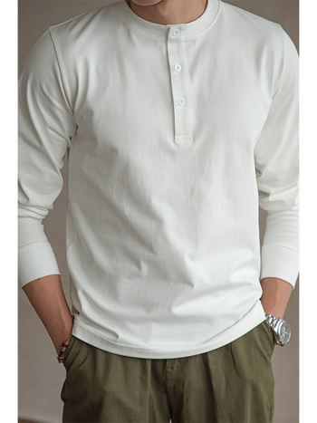 Тениска свободна кройка с дълъг ръкав, кръгла яка, полиестер, солиден модел