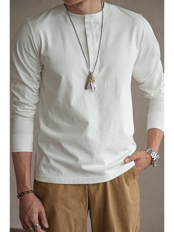 Тениска свободна кройка с дълъг ръкав, кръгла яка, полиестер, солиден модел