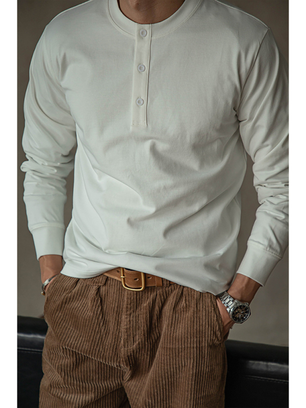 Тениска свободна кройка с дълъг ръкав, кръгла яка, полиестер, солиден модел