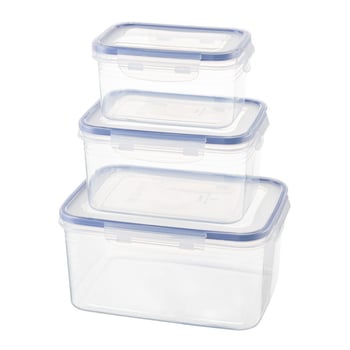 Cutie păstrătoare de prospețime din plastic, pătrat, bucătărie, capacitate 1–2 L, cu două niveluri