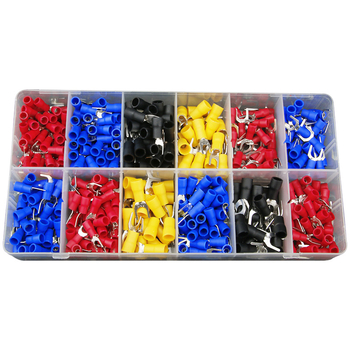 SV terminálový súbor s boxom – typ vidličky, predizolované crimp terminály, profesionálne použitie