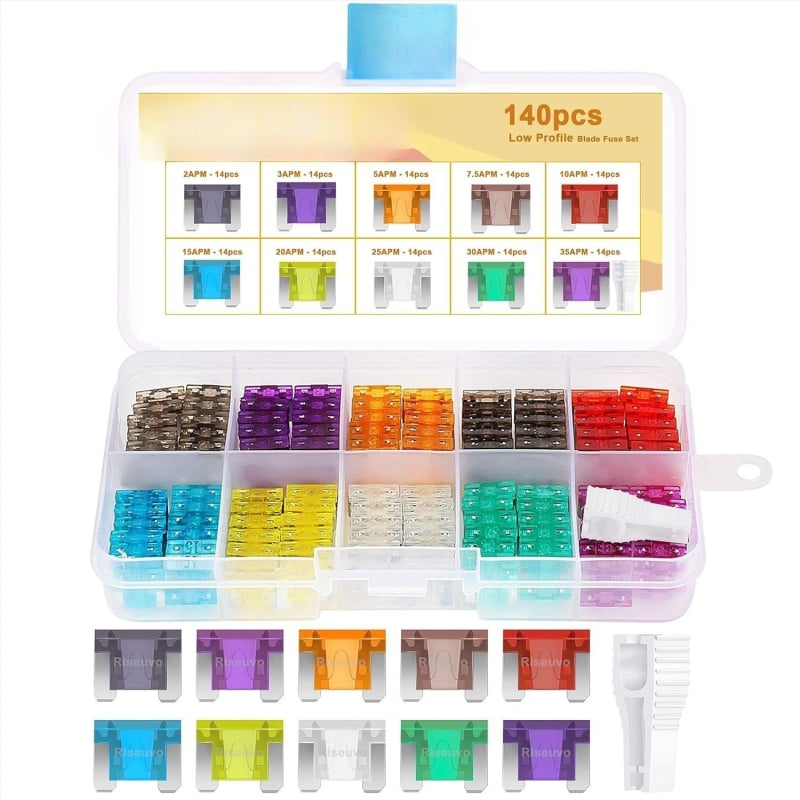 Σετ ασφαλειών αυτοκινήτου, 140 τεμάχια, σε κουτί, CNHH, διεπαφή καλωδίωσης με ψυχρή συμπίεση