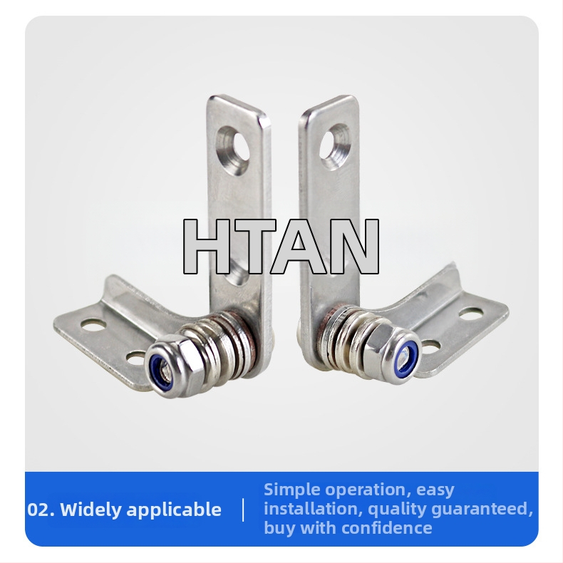 Csillapító csuklópánt állítható nyomatékkal és tetszőleges leállással, rozsdamentes acélból