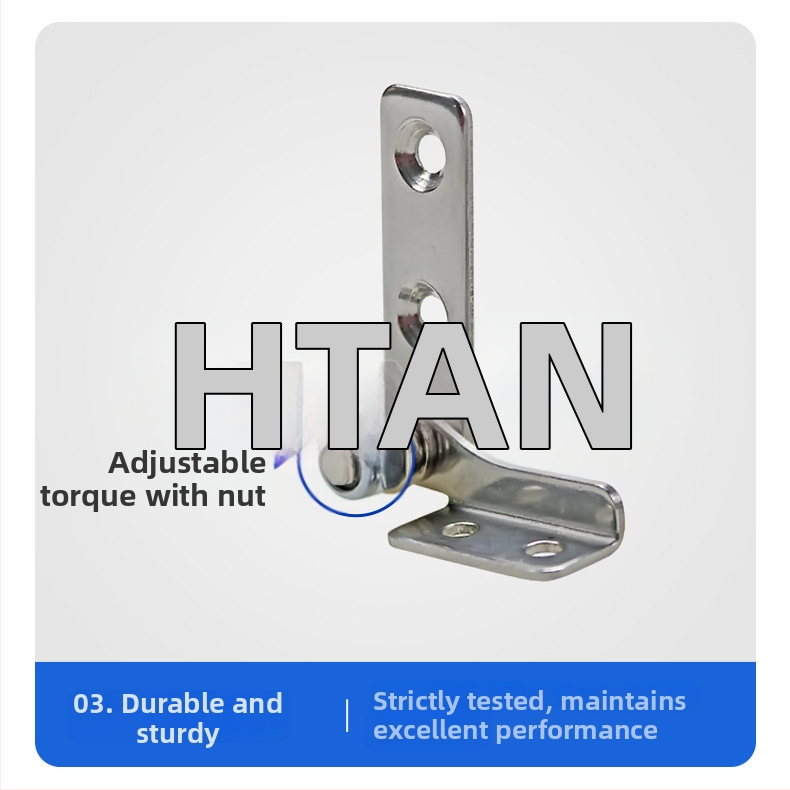 Csillapító csuklópánt állítható nyomatékkal és tetszőleges leállással, rozsdamentes acélból