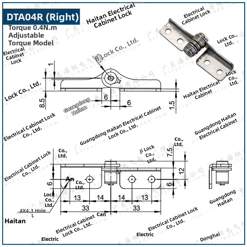 Csillapító csuklópánt állítható nyomatékkal és tetszőleges leállással, rozsdamentes acélból