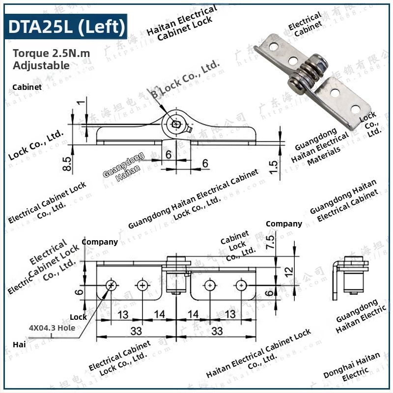 Csillapító csuklópánt állítható nyomatékkal és tetszőleges leállással, rozsdamentes acélból