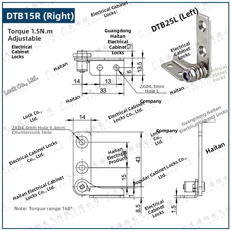 Csillapító csuklópánt állítható nyomatékkal és tetszőleges leállással, rozsdamentes acélból