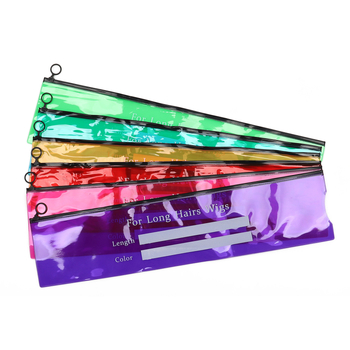 Geantă de depozitare pentru peruci din PVC, protecție împotriva prafului, cu cârlig de agățare