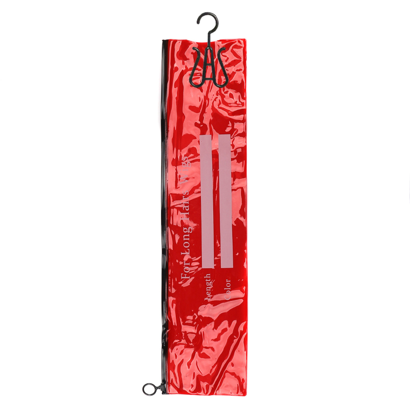 Geantă de depozitare pentru peruci din PVC, protecție împotriva prafului, cu cârlig de agățare