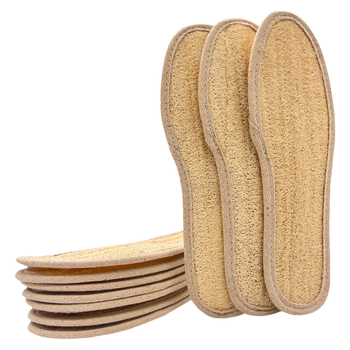 Talpă din loofah natural, dezodorizantă, absorbantă de transpirație, respirabilă, talpă întreagă, unisex, pentru muncă, alergare, sport și pregătire militară