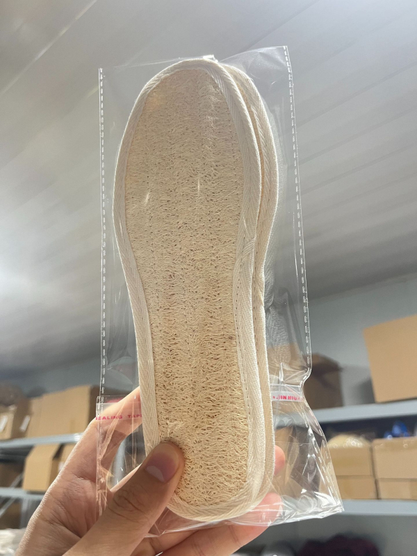 Talpă din loofah natural, dezodorizantă, absorbantă de transpirație, respirabilă, talpă întreagă, unisex, pentru muncă, alergare, sport și pregătire militară