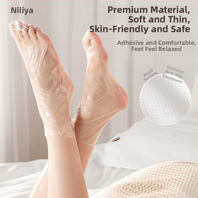 Niliya vienkartinis rankų ir kojų kaukių rinkinys, kojų kaukė/pleistras, šviežumo išlaikymo plėvelė, moterims