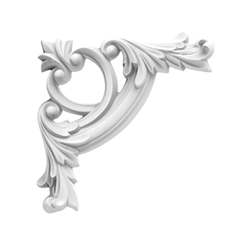 PU francia stílusú sarokdíszítő csík virágos mintával, nappaliba, TV falra (modell 9721, reliefes textúra)