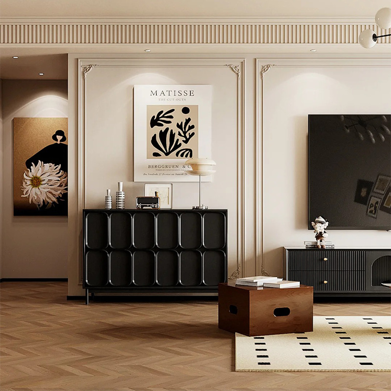 PU francia stílusú sarokdíszítő csík virágos mintával, nappaliba, TV falra (modell 9721, reliefes textúra)