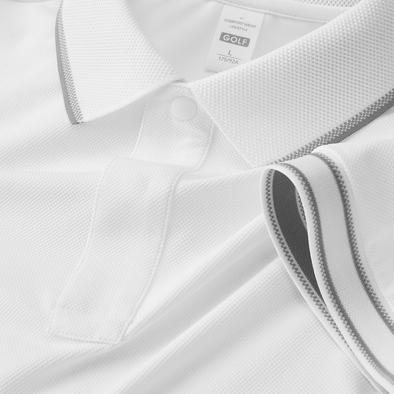 Tricou polo cu mâneci scurte, croială mulată, amestec poliester, uscare rapidă