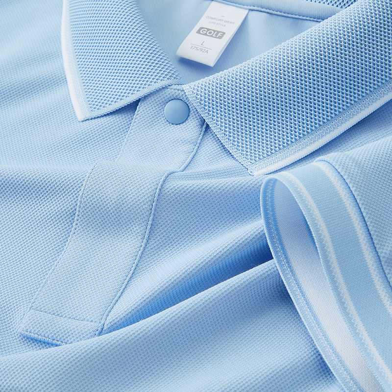 Tricou polo cu mâneci scurte, croială mulată, amestec poliester, uscare rapidă