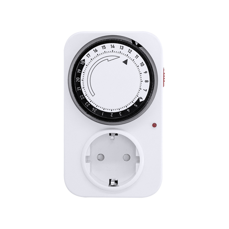 Fan qin 24H mechaninis laikmatis kištukui su apsauga nuo perkrovos ir automatinį maitinimo išjungimą (CE)
