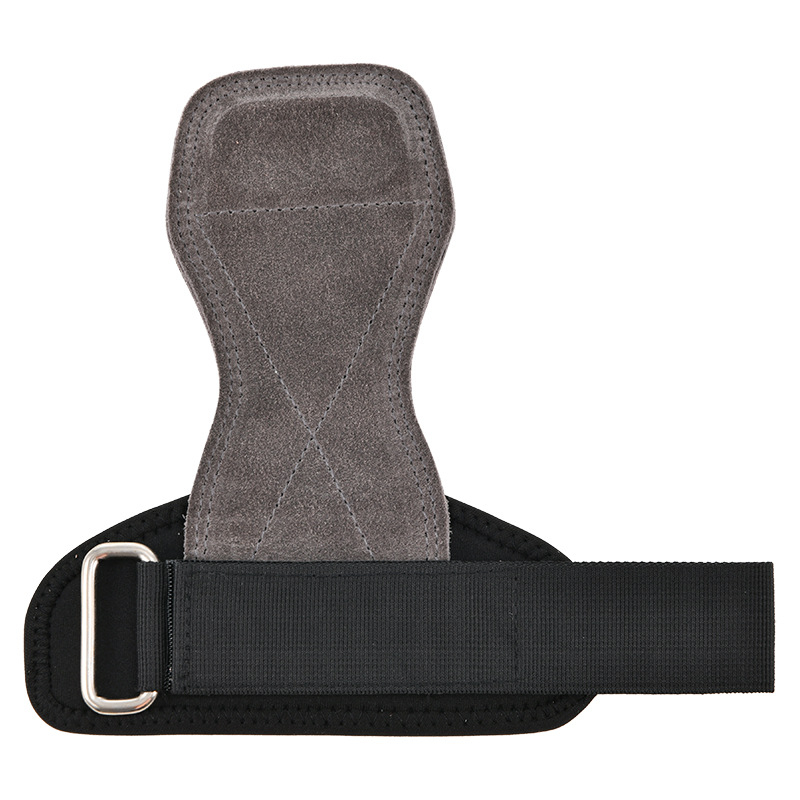 Karvės odos delnų apsaugos pirštinės Deadlift ir Pull-Ups – fitneso įranga, Unisex