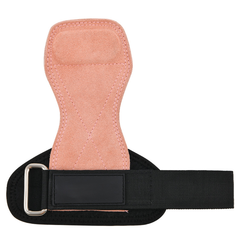 Karvės odos delnų apsaugos pirštinės Deadlift ir Pull-Ups – fitneso įranga, Unisex