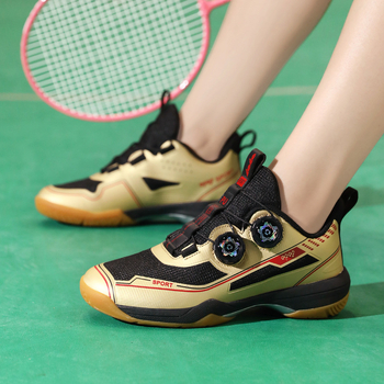 Бадминтон обувки унисекс, нисък връх, горна част от синтетична кожа, мрежеста подплата, подметка от износоустойчива гума