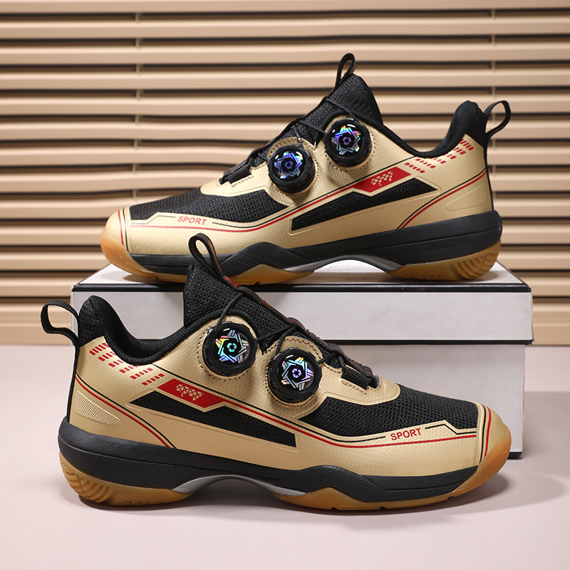 Бадминтон обувки унисекс, нисък връх, горна част от синтетична кожа, мрежеста подплата, подметка от износоустойчива гума